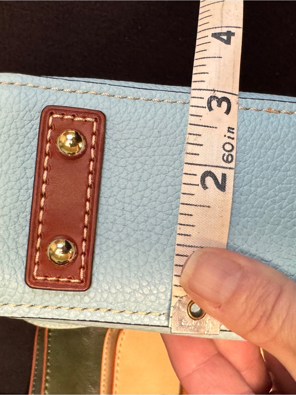 Dooney & Bourke Light Blue Leather Crossbody and wallet - Picture 11 of 13
